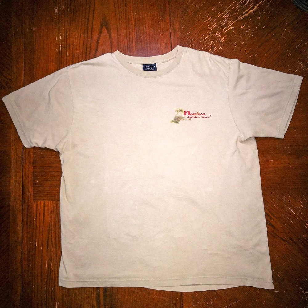 Vintage 90s Nautica island Graphic t-shirt